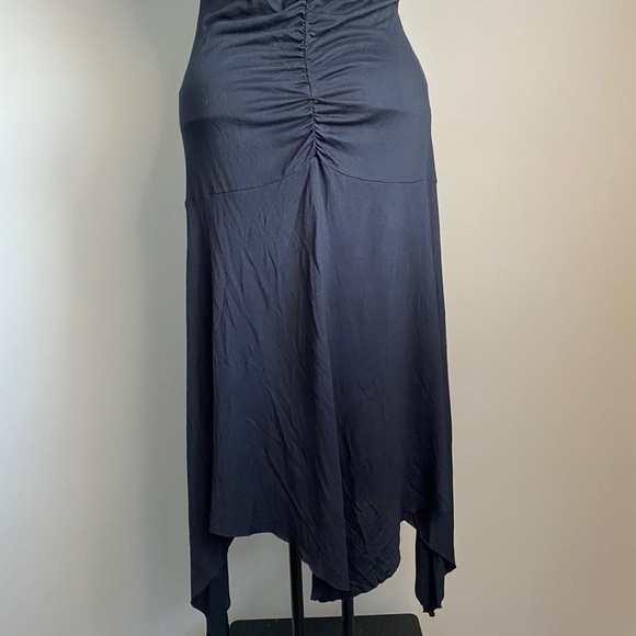 Dorthy Perkins Black Sequin Asymmetric Spaghetti Strap‎ Midi Dress Size UK12 - Picture 6 of 14